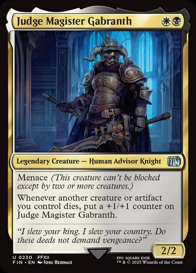 Judge Magister Gabranth - Foil