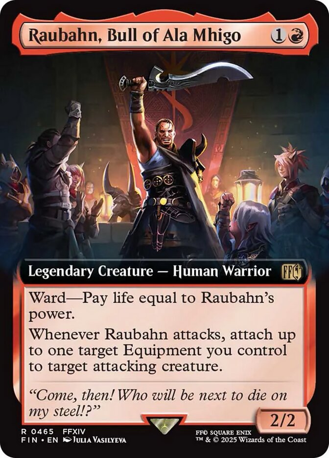 Raubahn, Bull of Ala Mhigo - Foil - Extended Art