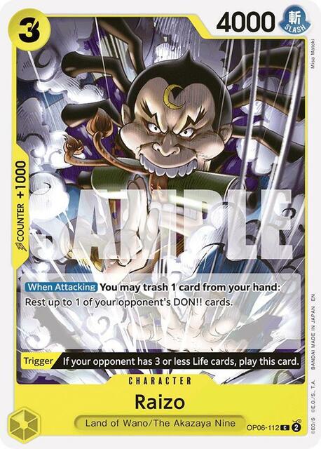 Raizo (Reprint) - OP06-112 - C