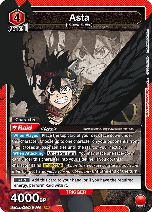 Asta (103) - UE08ST/BCV-1-103 - Super Rare - Foil