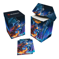 Ultra Pro - Final Fantasy Ifrit vs Bahamut 100+ Deck Box for Magic: The Gathering