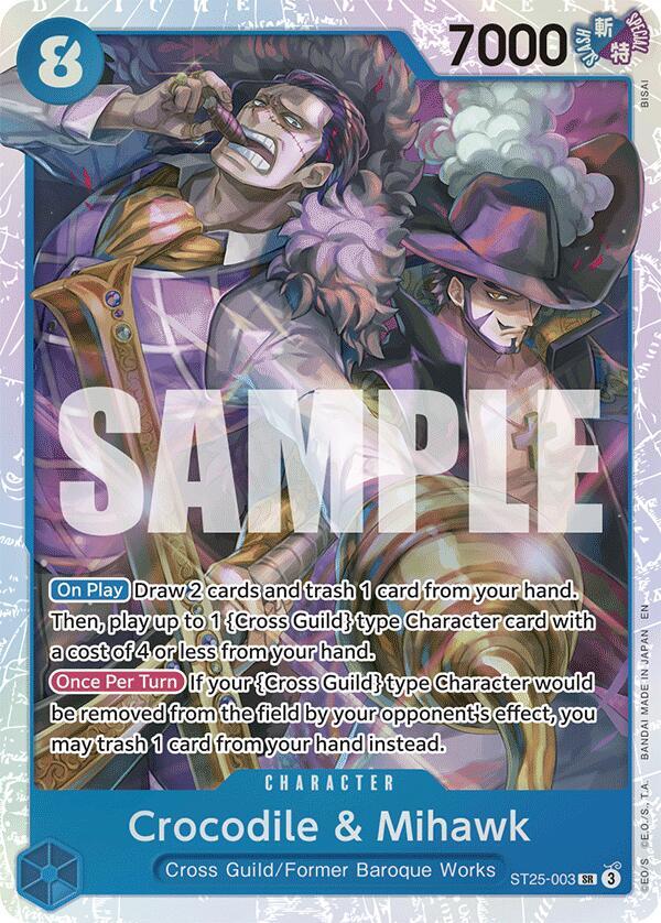 Crocodile & Mihawk - ST25-003 - SR - Foil