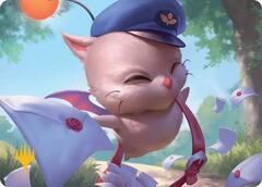 Delivery Moogle Art Card (Gold-Stamped Planeswalker Symbol)