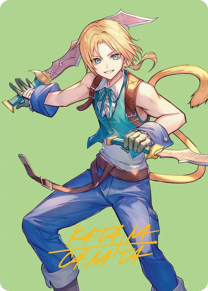 Zidane, Tantalus Thief Art Card (Gold-Stamped Signature)