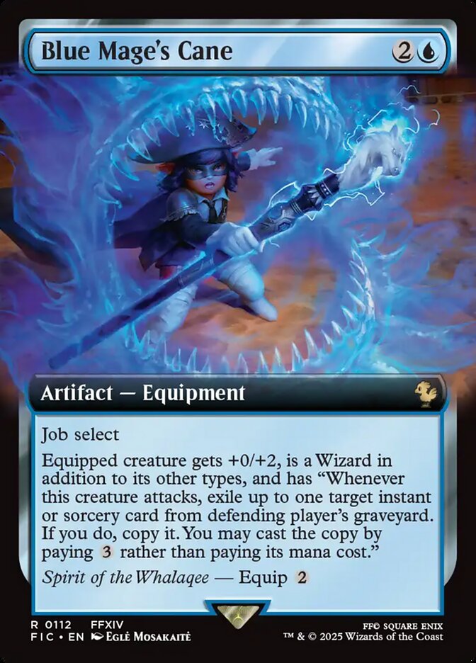 Blue Mages Cane - Foil - Extended Art