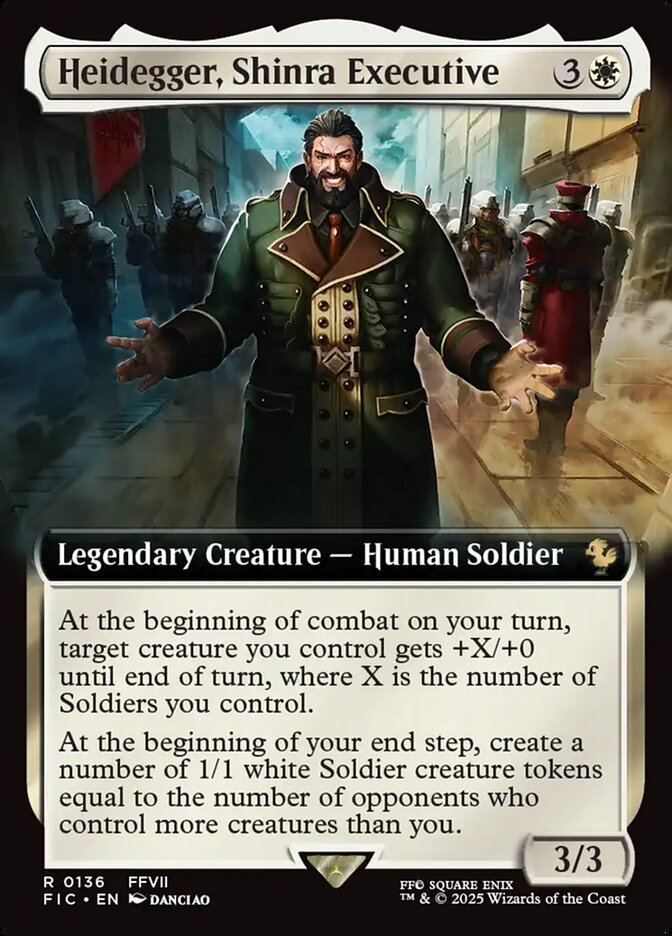 Heidegger, Shinra Executive - Extended Art