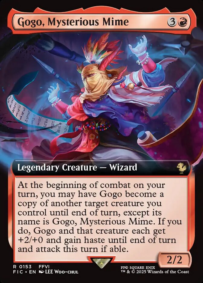 Gogo, Mysterious Mime - Foil - Extended Art