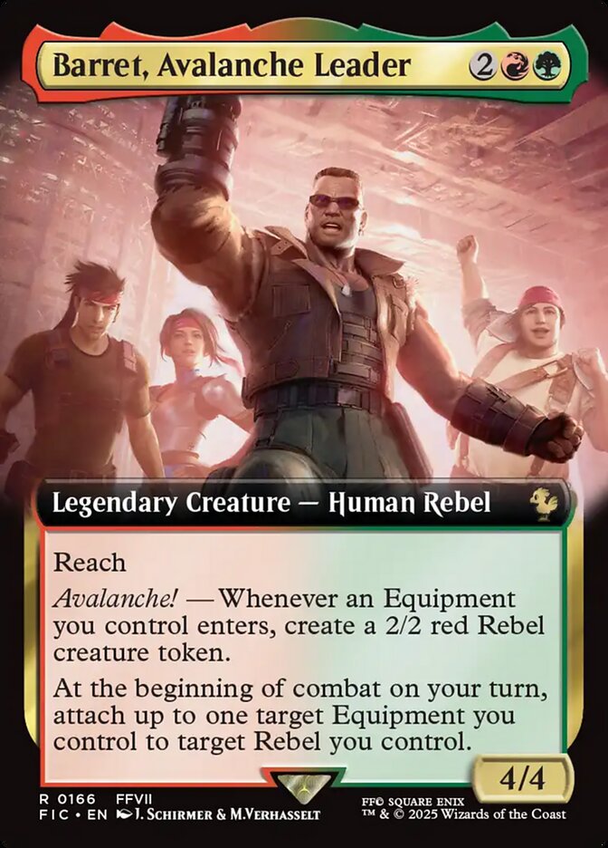 Barret, Avalanche Leader - Foil - Extended Art