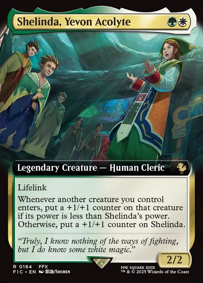 Shelinda, Yevon Acolyte - Extended Art