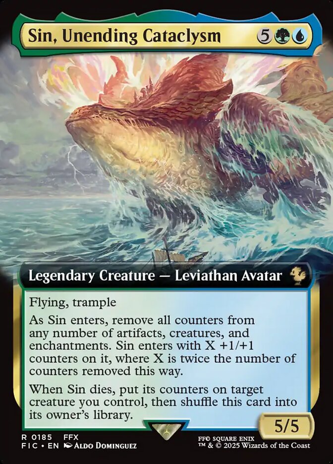 Sin, Unending Cataclysm - Foil - Extended Art