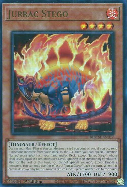 Jurrac Stego - BLMM-EN017 - Ultra Rare - 1st Edition