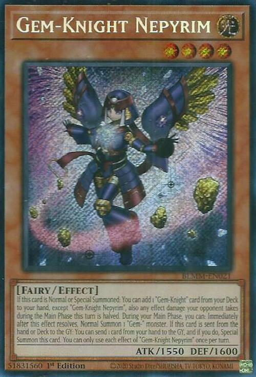 Gem-Knight Nepyrim - BLMM-EN021 - Secret Rare - 1st Edition