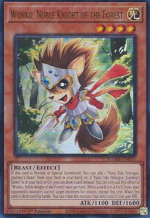 Wonko, Noble Knight of the Forest - BLMM-EN035 - Ultra Rare - 1st Edition