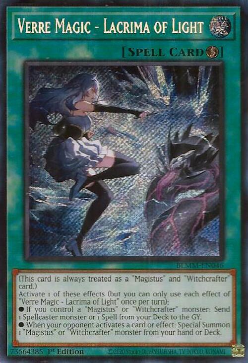 Verre Magic - Lacrima of Light - BLMM-EN046 - Secret Rare - 1st Edition