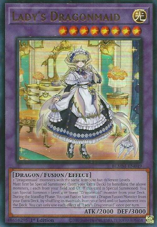 Ladys Dragonmaid - BLMM-EN049 - Starlight Rare - 1st Edition