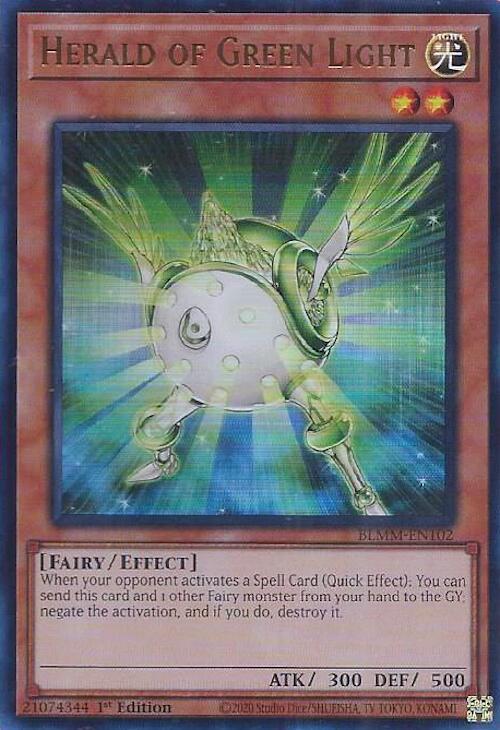 Herald of Green Light - BLMM-EN102 - Ultra Rare - 1st Edition