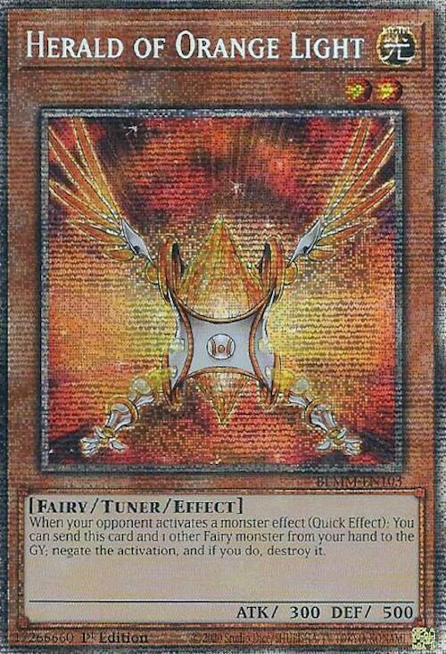 Herald of Orange Light - BLMM-EN103 - Starlight Rare - 1st Edition