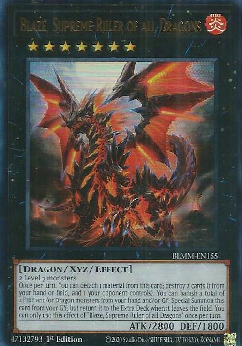 Blaze, Supreme Ruler of all Dragons - BLMM-EN155 - Ultra Rare - 1st Edition