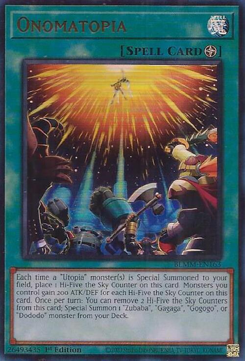 Onomatopia - BLMM-EN163 - Ultra Rare - 1st Edition