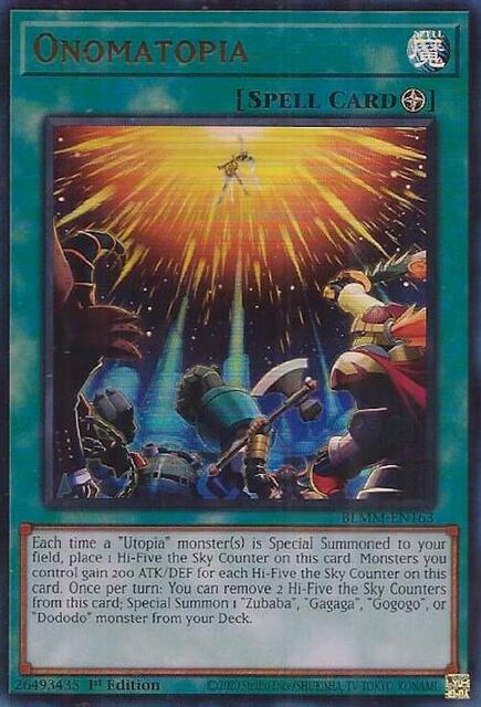 Onomatopia - BLMM-EN163 - Ultra Rare - 1st Edition