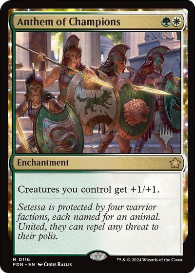 Anthem of Champions - Foil - Promo Pack