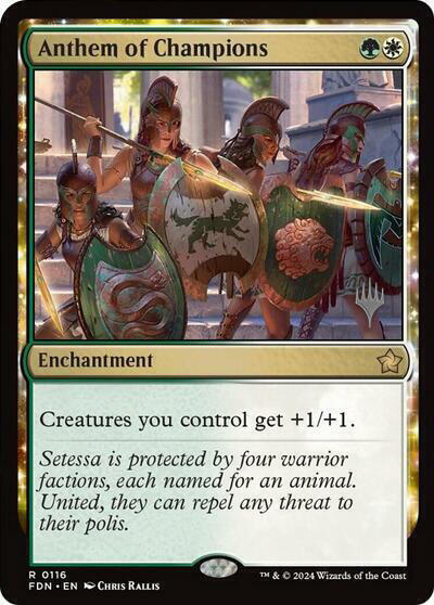 Anthem of Champions - Foil - Promo Pack