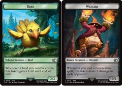 Bird (0016) // Wizard (0014) Double-Sided Token
