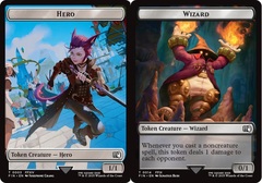 Hero (0003) // Wizard (0014) Double-Sided Token
