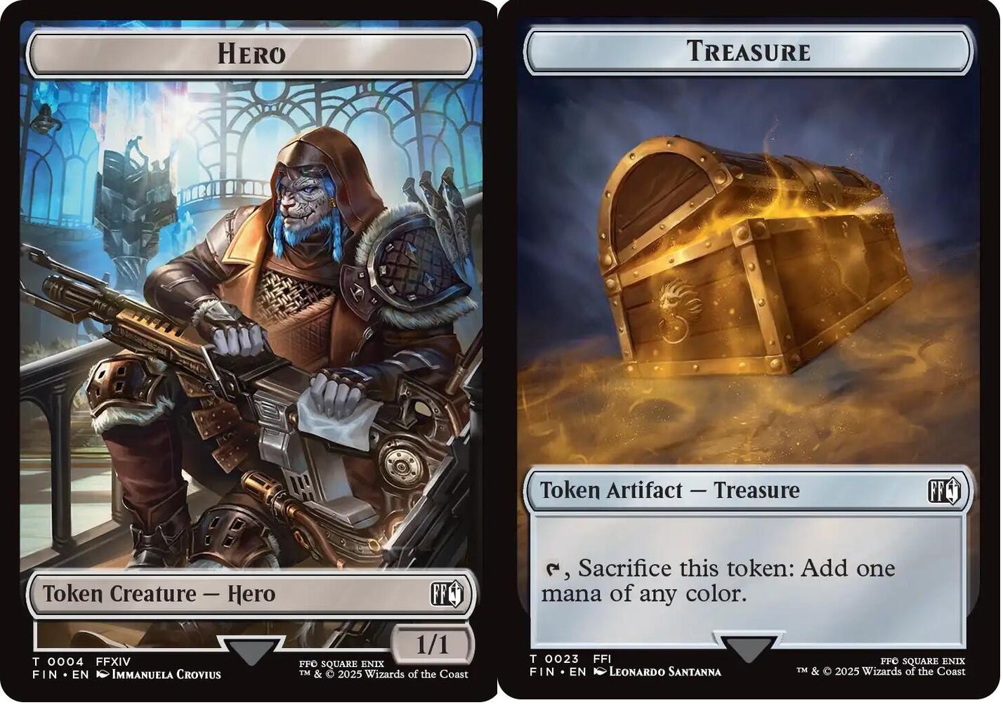 Hero (0004) // Treasure Double-Sided Token