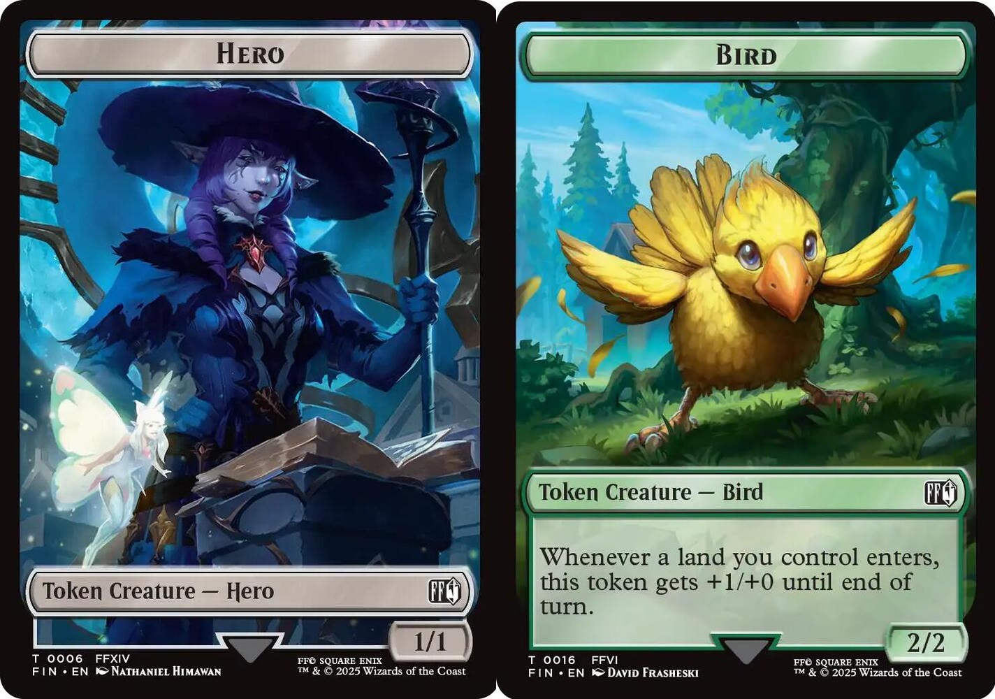 Hero (0006) // Bird (0016) Double-Sided Token