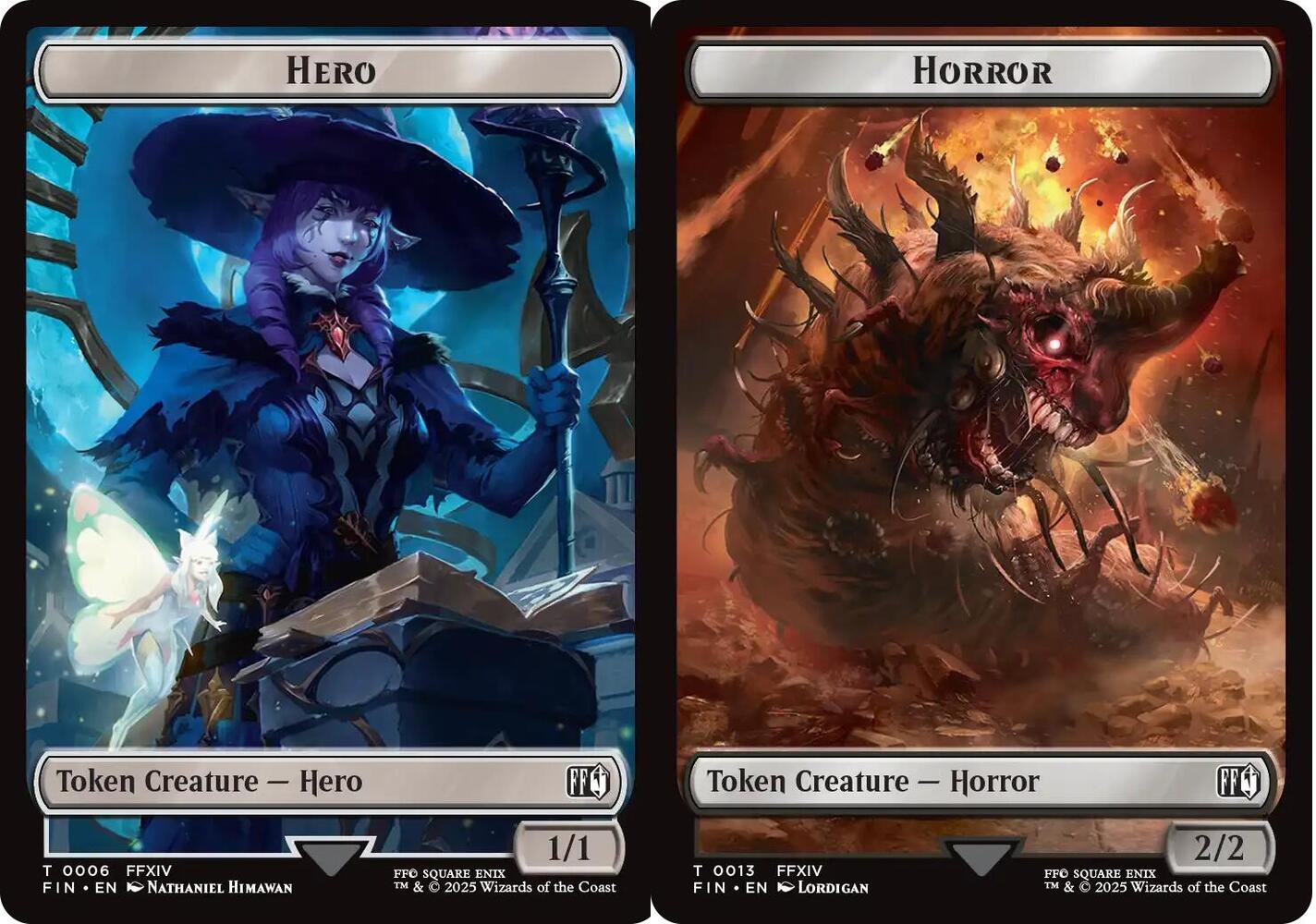 Hero (0006) // Horror (0013) Double-Sided Token