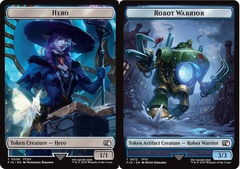 Hero (0006) // Robot Warrior (0012) Double-Sided Token