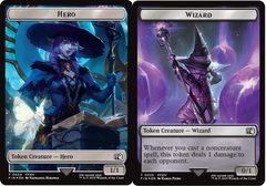Hero (0030) // Wizard (0035) Double-Sided Token - Surge Foil