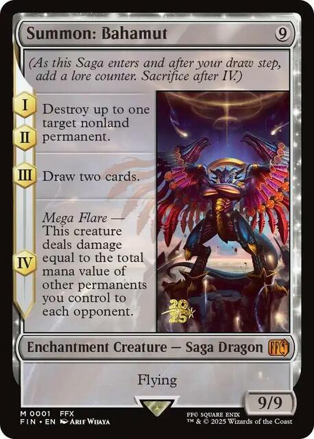 Summon: Bahamut - Foil - Prerelease Promo