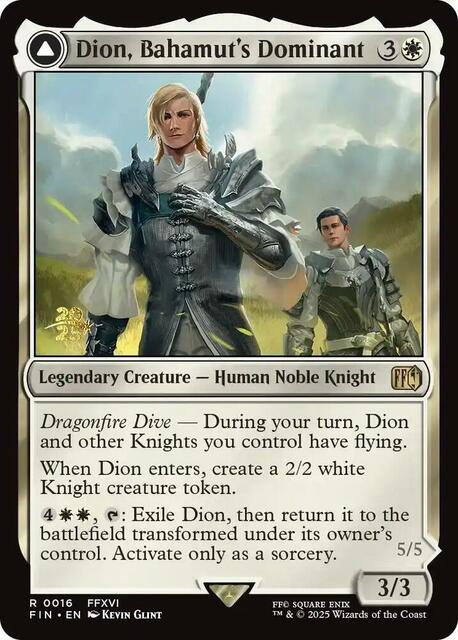Dion, Bahamuts Dominant // Bahamut, Warden of Light - Foil - Prerelease Promo