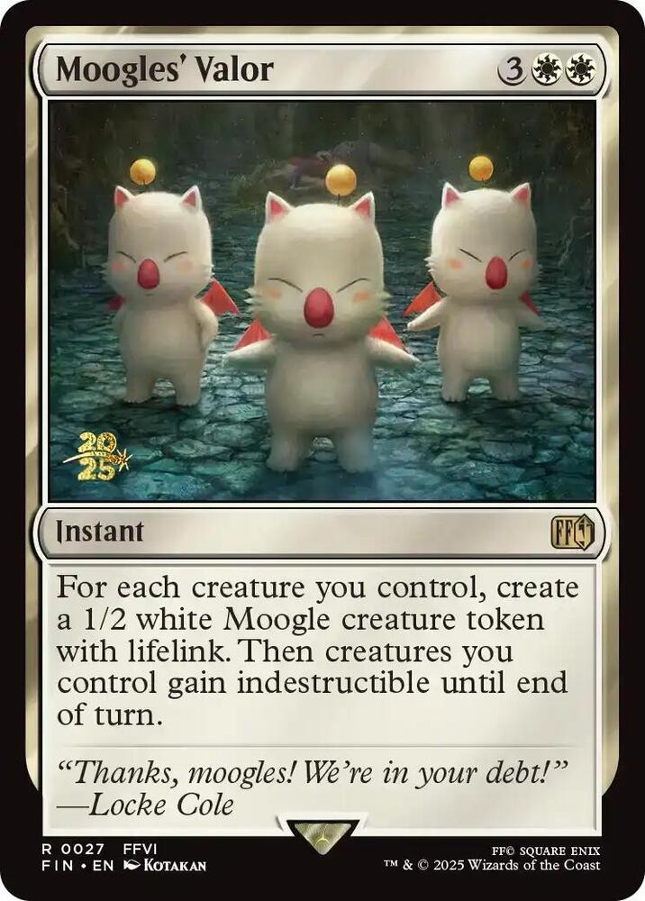 Moogles Valor - Foil - Prerelease Promo