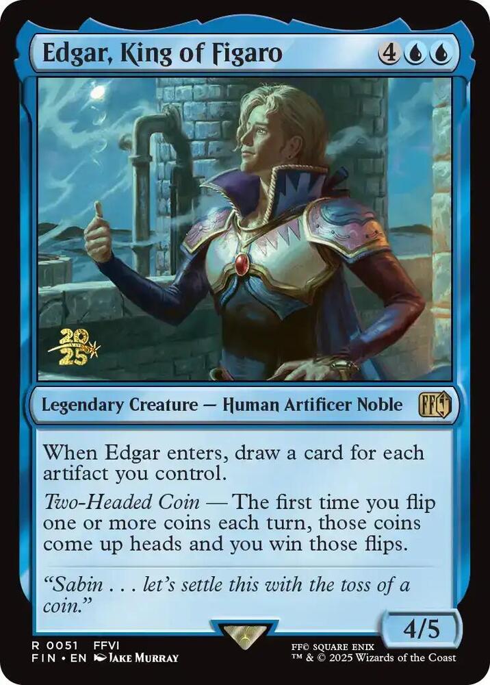 Edgar, King of Figaro - Foil - Prerelease Promo