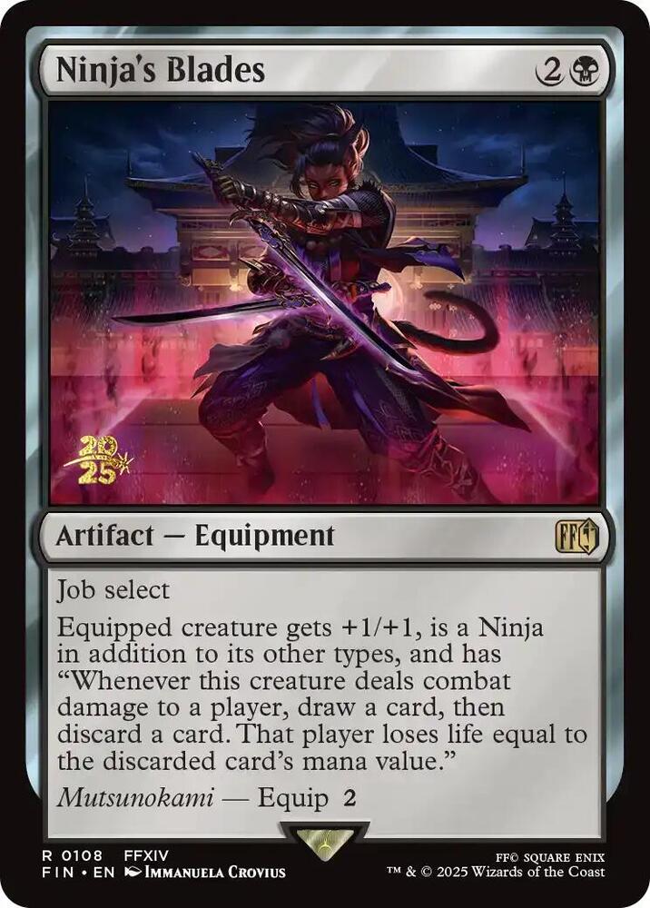 Ninjas Blades - Foil - Prerelease Promo
