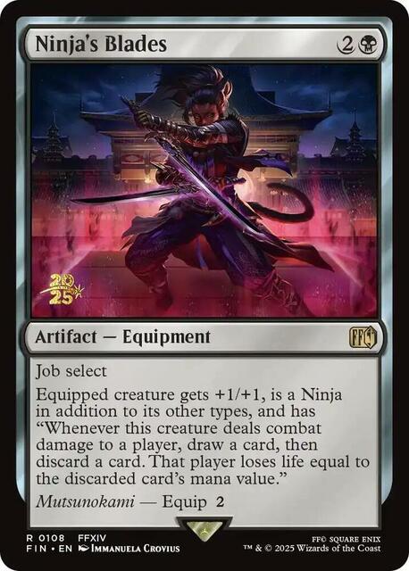 Ninjas Blades - Foil - Prerelease Promo