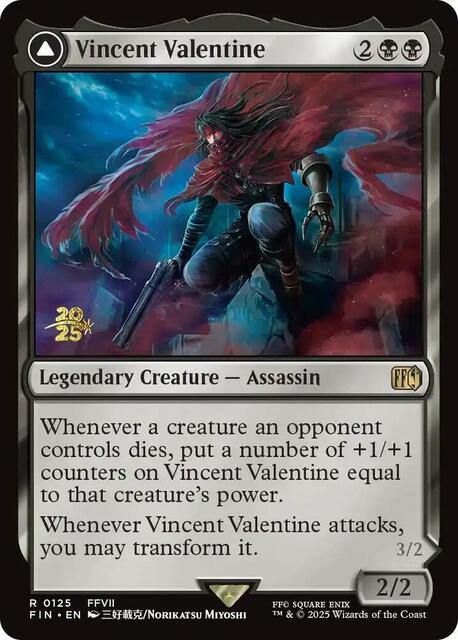 Vincent Valentine // Galian Beast - Foil - Prerelease Promo