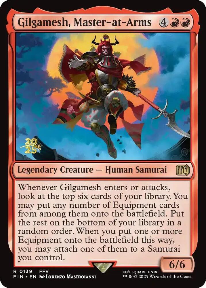 Gilgamesh, Master-at-Arms - Foil - Prerelease Promo