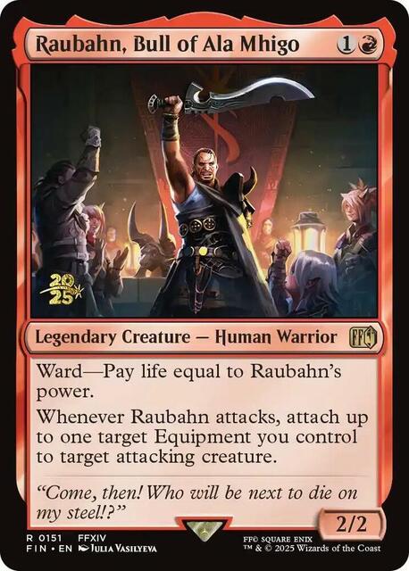 Raubahn, Bull of Ala Mhigo - Foil - Prerelease Promo