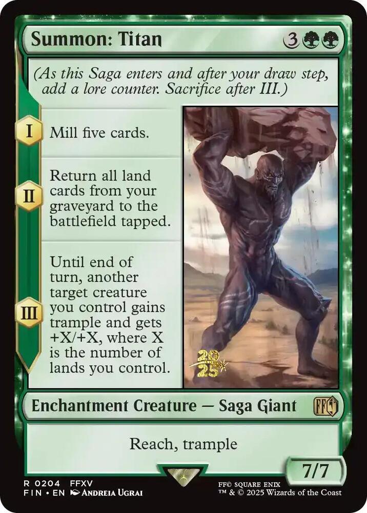 Summon: Titan - Foil - Prerelease Promo
