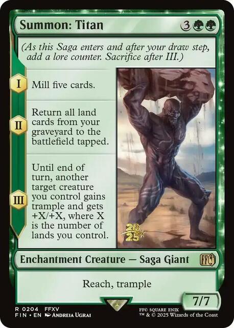 Summon: Titan - Foil - Prerelease Promo