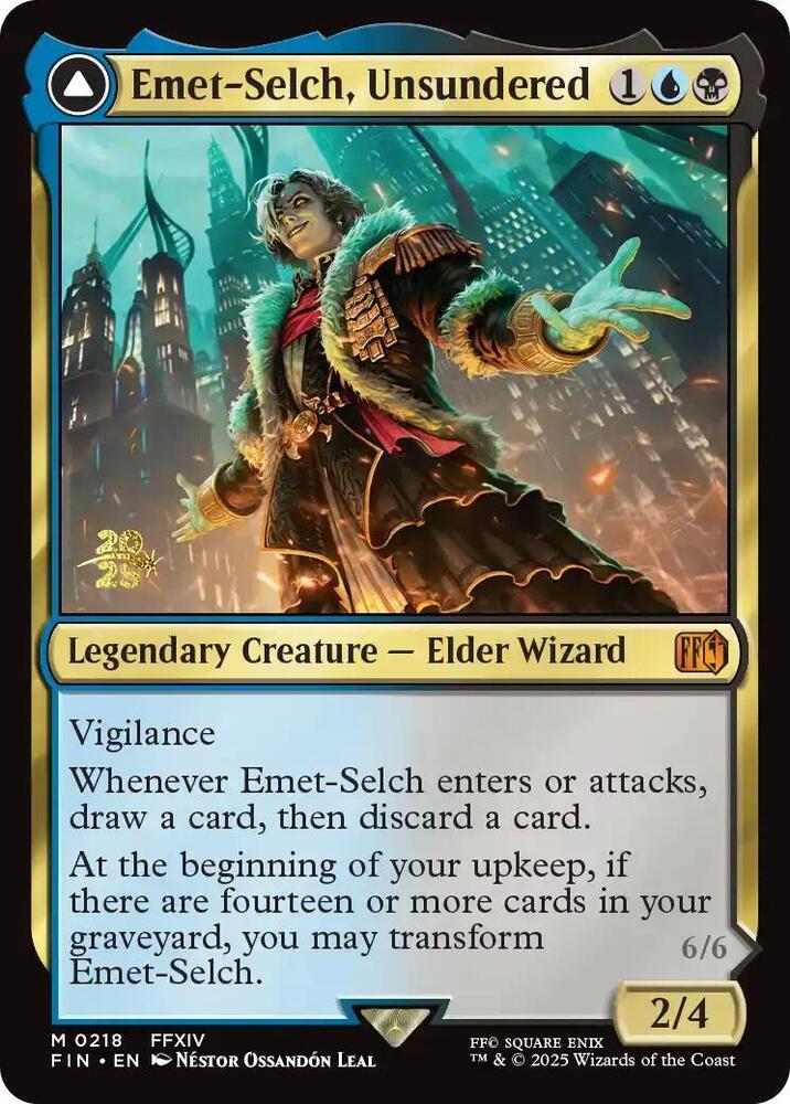 Emet-Selch, Unsundered // Hades, Sorcerer of Eld - Foil - Prerelease Promo