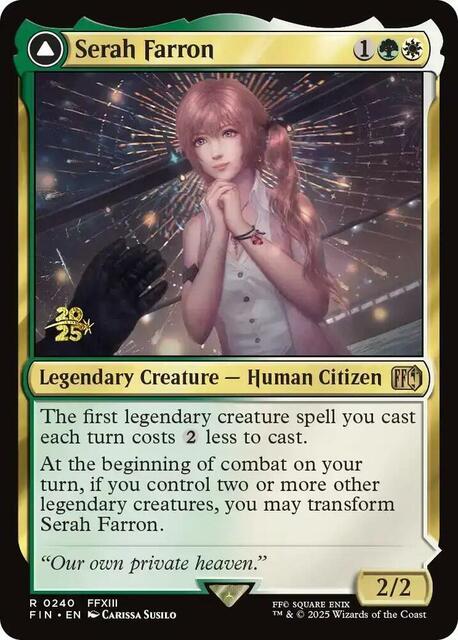 Serah Farron // Crystallized Serah - Foil - Prerelease Promo