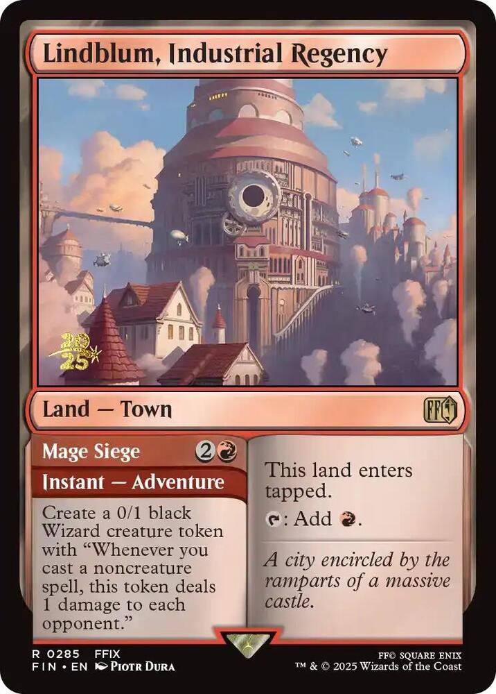Lindblum, Industrial Regency // Mage Siege - Foil - Prerelease Promo
