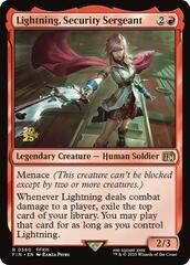 Lightning, Security Sergeant - Foil - Prerelease Promo