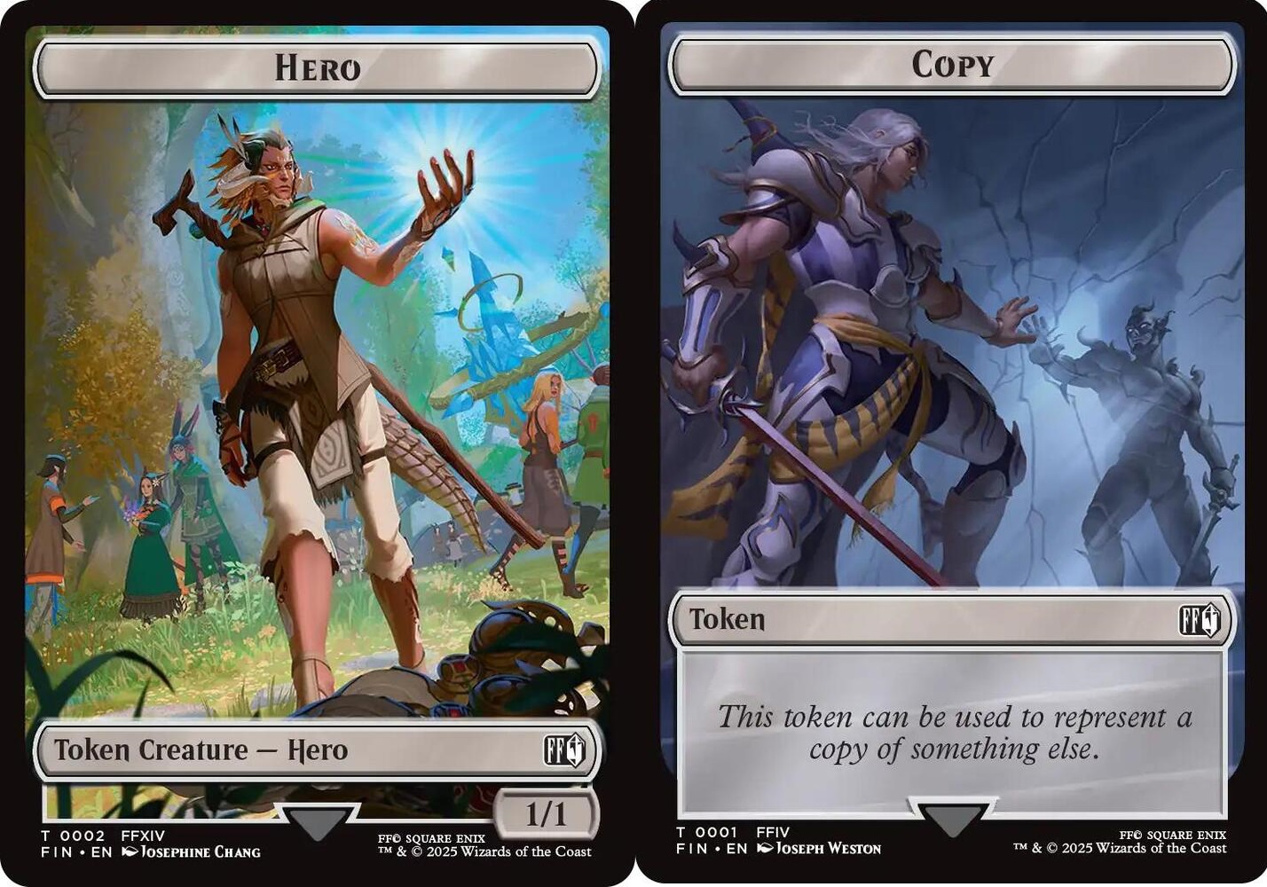 Hero (0002) // Copy (0001) Double-Sided Token - Foil