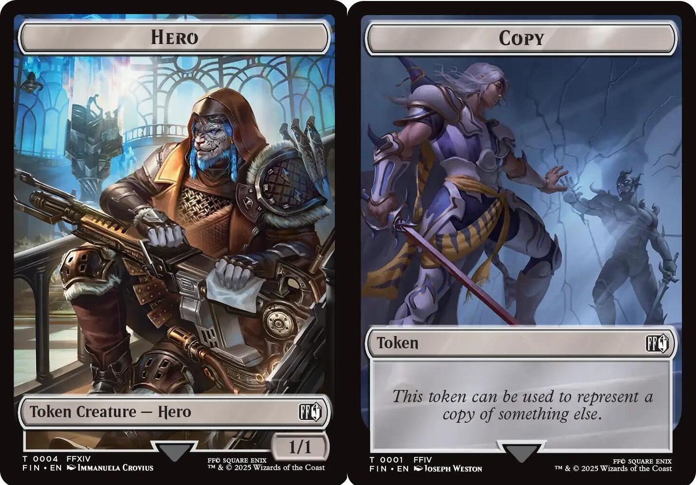 Copy Token (0001) // Hero Token (0004) - Foil